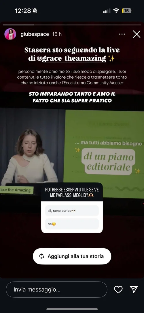Storia Instagram — recensione masterclass