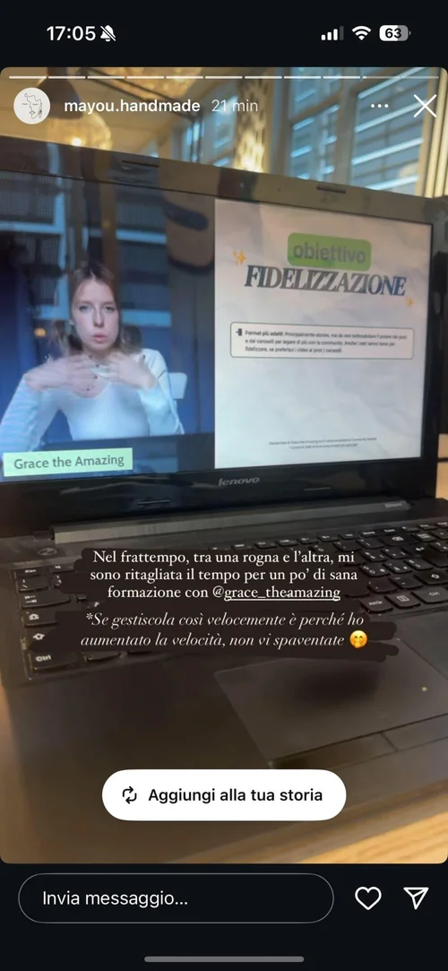 Storia Instagram — recensione masterclass